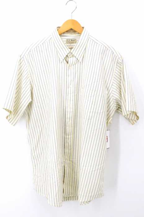 L.L.Bean(エルエルビーン) 90S USA製 ストライプ柄オックスフォードシャツ メンズ トップス