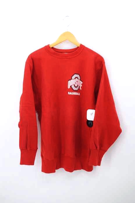 Champion(チャンピオン) 90S メキシコ製 刺繍タグ REVERSE WEAVE OHIO STATE BASE BALL ラバープリントスウェット メンズ トップス