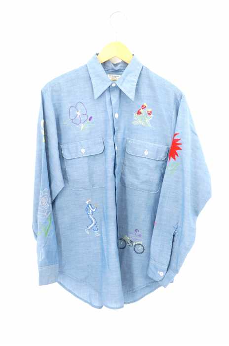 BIG MAC （ビッグマック） 70S シャンブレー刺繍ボタンシャツ メンズ トップス