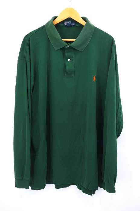 Polo by RALPH LAUREN （ポロバイラルフローレン） ワンポイント刺繍長袖ポロシャツ メンズ トップス