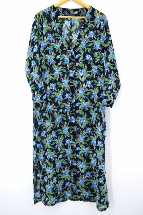 EMODA （エモダ） ノーカラーマキシシャツ レディース トップス