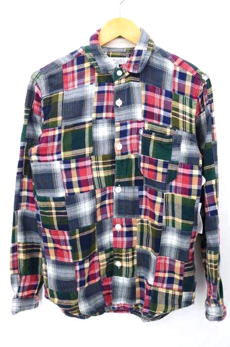The DUFFER of ST.GEORGE（ザダファーオブセントジョージ） チェック柄パッチワークシャツ メンズ トップス