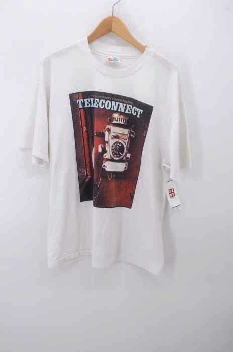 Hanes(ヘインズ) 90S USA製 Teleconnect Magazine T-shirt メンズ トップス