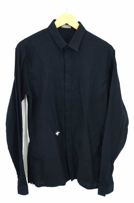 Dior HOMME （ディオールオム） Dior Bee シャドーストライプ刺繍ボタンシャツ メンズ トップス