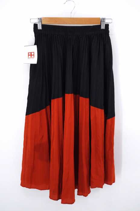 ZARA BASIC （ザラベーシック） バイカラー プリーツスカート レディース スカート