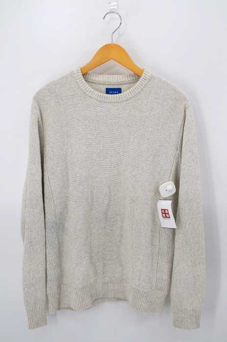 BEAMS  （ビームス） サイドリブ クルーネック ニット メンズ トップス