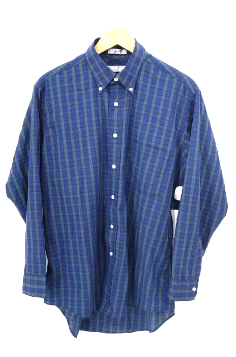 VAN HEUSEN（ヴァンヒューゼン） USA製 ブラックウォッチチェックBDシャツ メンズ トップス