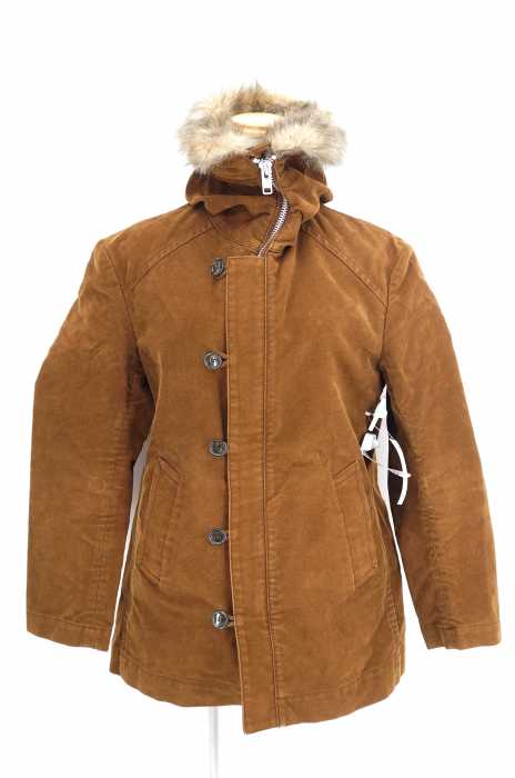 JUNYA WATANABE COMME des GARCONS MAN PINK (ジュンヤワタナベコムデギャルソンマンピンク) AD2003 フーデッドスウェードジャケット レディース アウター