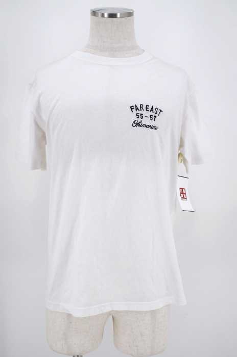 USED （ブランド不明） OKINAWA 刺繍クルーネックTシャツ スカTEE メンズ トップス