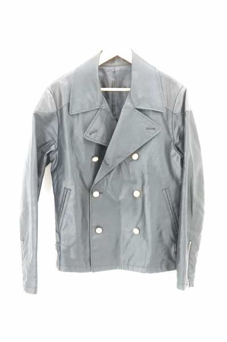 BEAMS (ビームス) レザー切替 コットン ショートPコート メンズ アウター