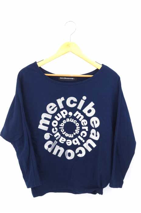 mercibeaucoup （メルシーボークー） ロゴウラケ レディース トップス