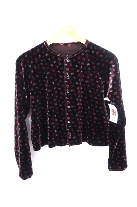 BEAMS BOY（ビームスボーイ） 19AW ベロア リングドット カーディガン レディース トップス