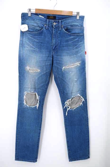 WTAPS（ダブルタップス） USA製 BLUES VERY SKINNY TRASH DENIM PANTS ダメージデニムパンツ メンズ パンツ