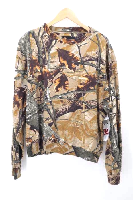 outfitters ridge（フルギ） リアルツリーカモ柄 クルーネックスウェット メンズ トップス