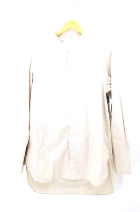 STUDIO NICHOLSON（スタジオニコルソン） CHAOS SHIRT バンドカラーロングシャツ メンズ トップス