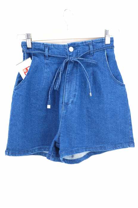 NICE CLAUP （ナイスクラップ） リボン付きハイウエストショートパンツ レディース パンツ