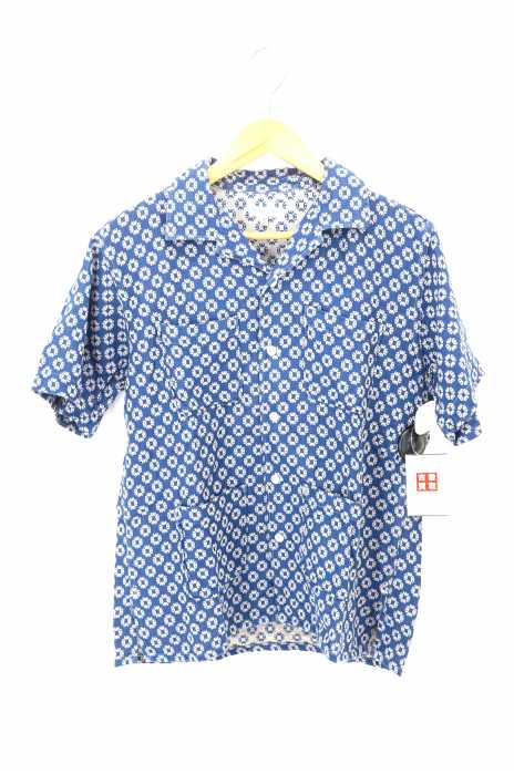 Engineered Garments (エンジニアードガーメンツ) シルク総柄開襟シャツ メンズ トップス