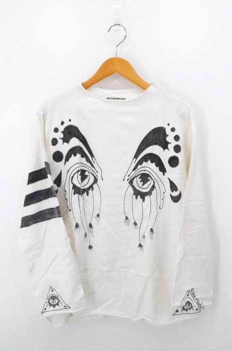 TIGRE BROCANTE(ティグルブロカンテ) Elyse Rainbolt ハンドプリントロングスリーブTシャツ メンズ トップス