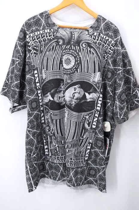 KIDILL(キディル) SKULL DOLLER T-SHIRT スカル ドラー ドル 紙幣 オーバーサイズ メンズ トップス