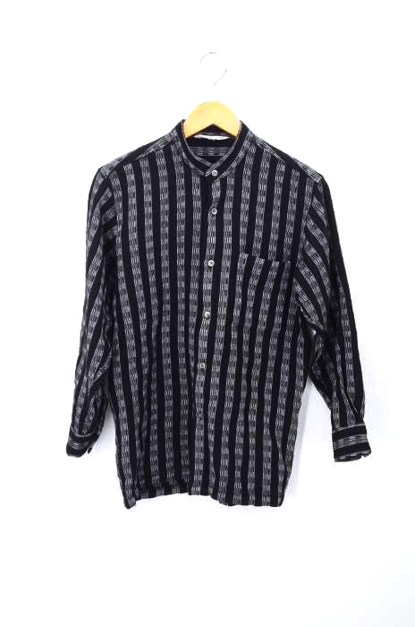 EXCELLENT BONTON(フメイ) 総柄バンドカラーシャツ メンズ トップス