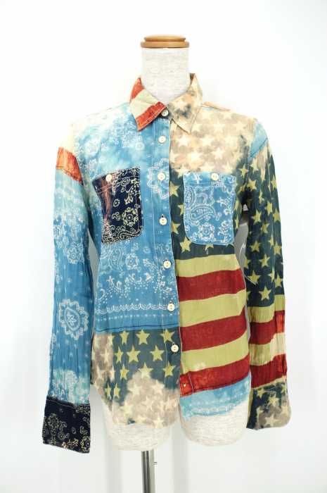 Denim & Supply Ralph Lauren （デニム & サプライ ラルフ ローレン） バンダナ×星条旗総柄 レディース トップス