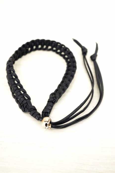 JAM HOME MADE（ジャムホームメイド） レザー 編み込みブレスレット メンズ アクセサリー