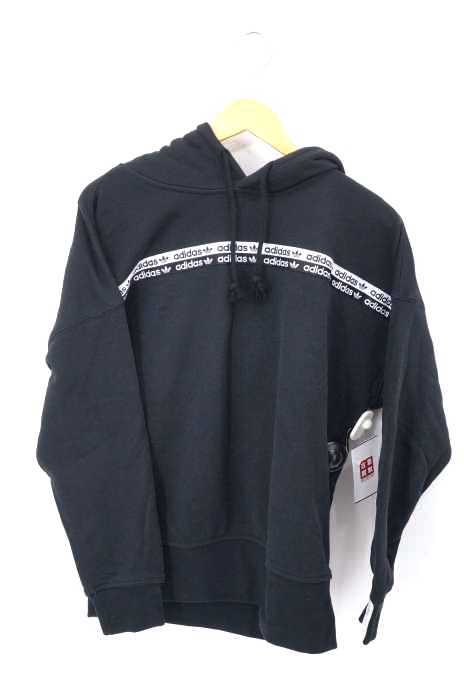 adidas Originals(アディダスオリジナルス) ロゴテープ装飾プルオーバーパーカー レディース トップス