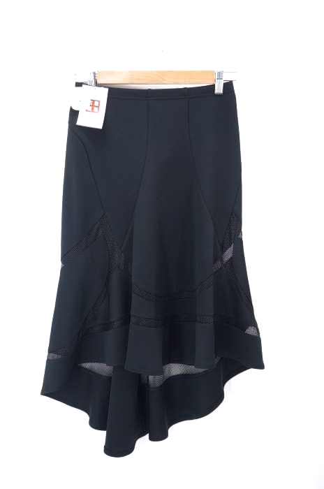 JUNYA WATANABE COMME des GARCONS（ジュンヤワタナベコムデギャルソン） AD2012 ポリエステル メッシュ切替変形スカート レディース スカート