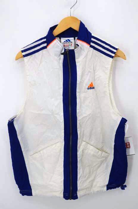adidas（アディダス） 80~90S 大陸タグ ジップアップナイロンベスト メンズ トップス