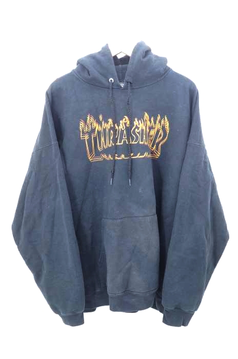 THRASHER MAGAZINE（スラッシャーマガジン） ロゴ プリント プルオーバー メンズ トップス