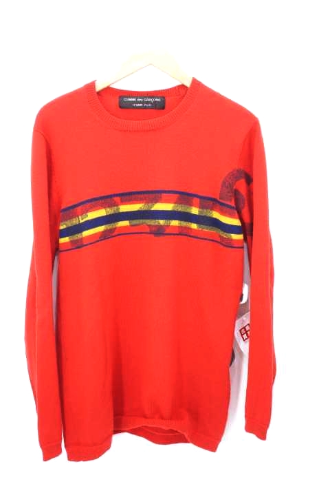 COMME des GARCONS HOMME PLUS（コムデギャルソンオムプリュス） AD1995 Sleep ナンバーステンシルニット メンズ トップス