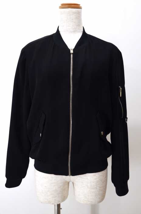 ZARA BASIC （ザラベーシック） MA-1型　シフォンブルゾン レディース アウター