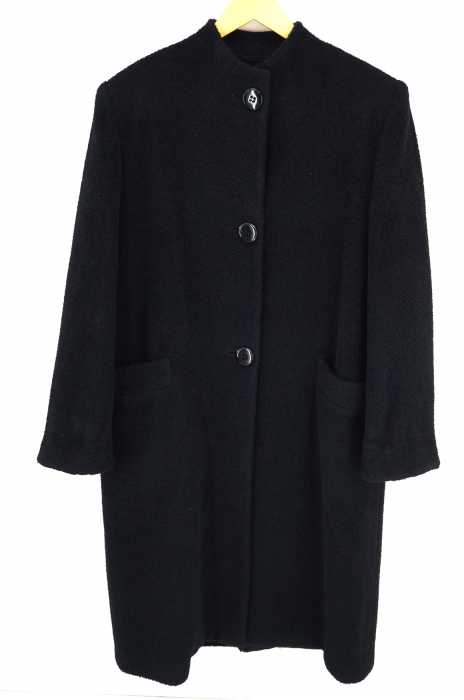 イタリア　Kamanta カマンタ　カシミア100%コート　ロング　ブラック イタリア Kamanta カマンタ カシミア100%コート ロング ブラック