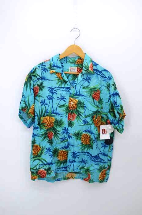 Sears（シアーズ） 60S 日本製  レーヨンアロハシャツ パイナップル柄 メンズ トップス