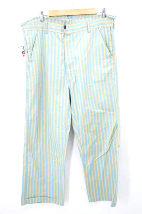 JUNYA WATANABE COMME des GARCONS(ジュンヤワタナベコムデギャルソン) AD1994 カットオフ加工マルチストライプワイドパンツ メンズ パンツ
