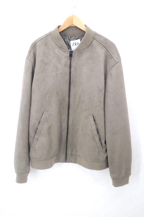 ZARA（ザラ） フェイクスウェード ジップアップブルゾン メンズ アウター