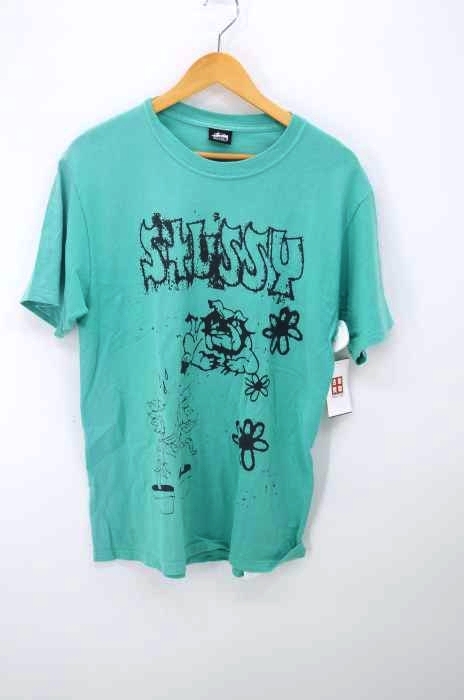 Stussy（ステューシー） ラバープリント クルーネックTシャツ メンズ トップス