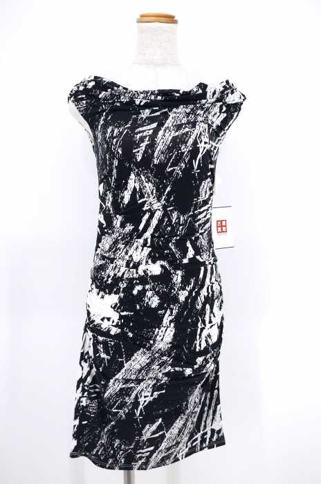 HELMUT LANG （ヘルムートラング） 総柄背オープンバックワンピース レディース ワンピース