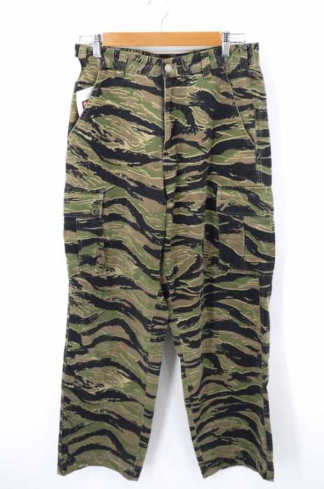 90s OLD Stussy カモフラ カーゴパンツ 32 ブルー グレー系 希少 USA製