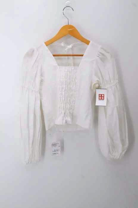 U by SPICK＆SPAN（ユーバイスピックアンドスパン） 20SS バックシャーリング スクエアネックブラウス レディース トップス