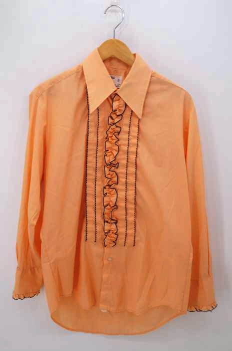 USED古着（ユーズドフルギ） 70S フリルポリエステルシャツ メンズ トップス