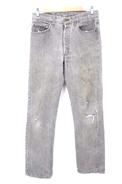 Levis（リーバイス） ダメージブラックデニム メンズ パンツ