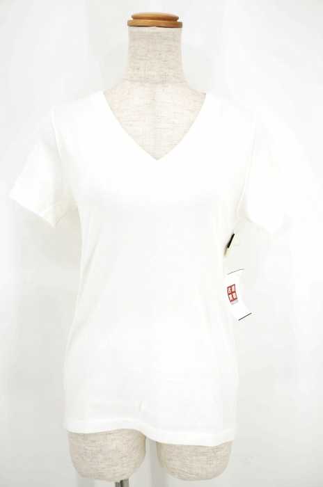Ray BEAMS （レイビームス） タックリブ 天竺 Vネック Tシャツ レディース トップス
