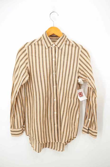 Steven Alan (スティーブンアラン) リネン混ストライプボタンシャツ レディース トップス