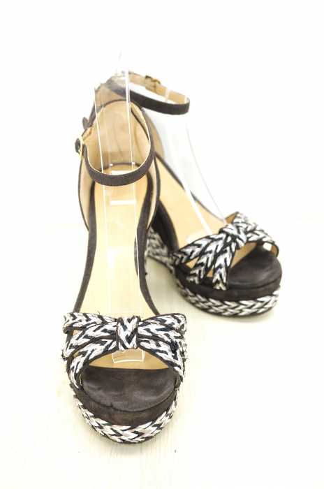 JIMMYCHOO（ジミーチュウ） オープントゥ アンクルストラップ ウェッジソール レディース シューズ