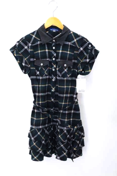 BURBERRY BLUE LABEL（バーバリーブルーレーベル） ノースリーブ チェックフレア ワンピース レディース ワンピース
