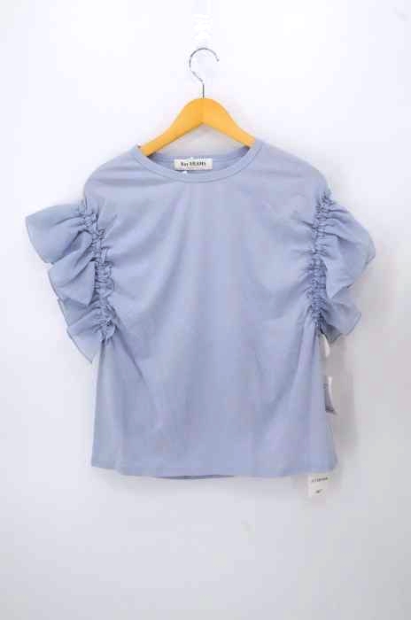 Ray BEAMS（レイビームス） 20SS ライン フリルスリーブ クルーネック Tシャツ レディース トップス