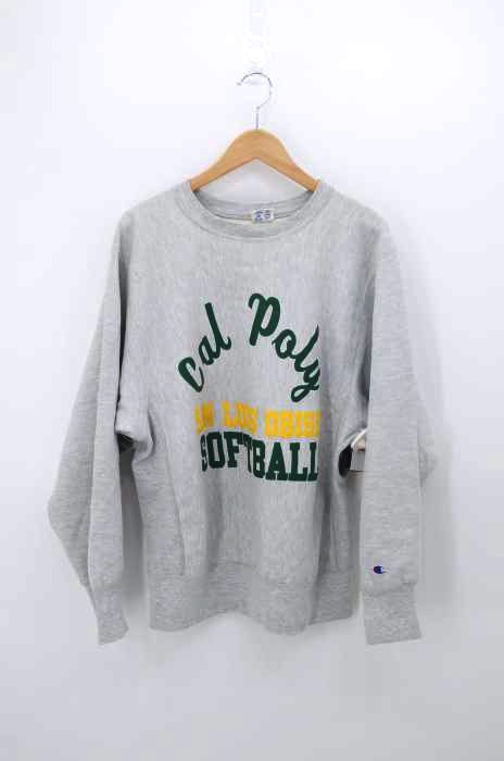 Champion（チャンピオン） 80S USA製 トリコタグ後期 REVERSE WEAVE 3段ラバープリントクルーネックスウェット メンズ トップス