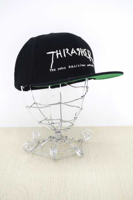 THRASHER（スラッシャー） ロゴ刺繍6パネルキャップ メンズ 帽子