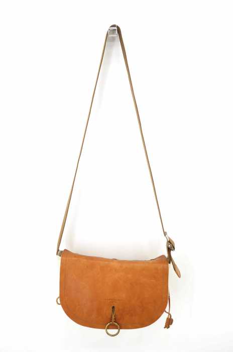 KATHARINE HAMNETT LONDON(キャサリンハムネットロンドン) レザー×キャンバスショルダーバッグ メンズ バッグ